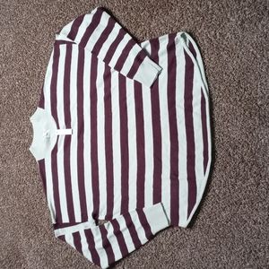 NWT Madewell Ashbury Mock Neck  Sweater in Kelsey Stripe